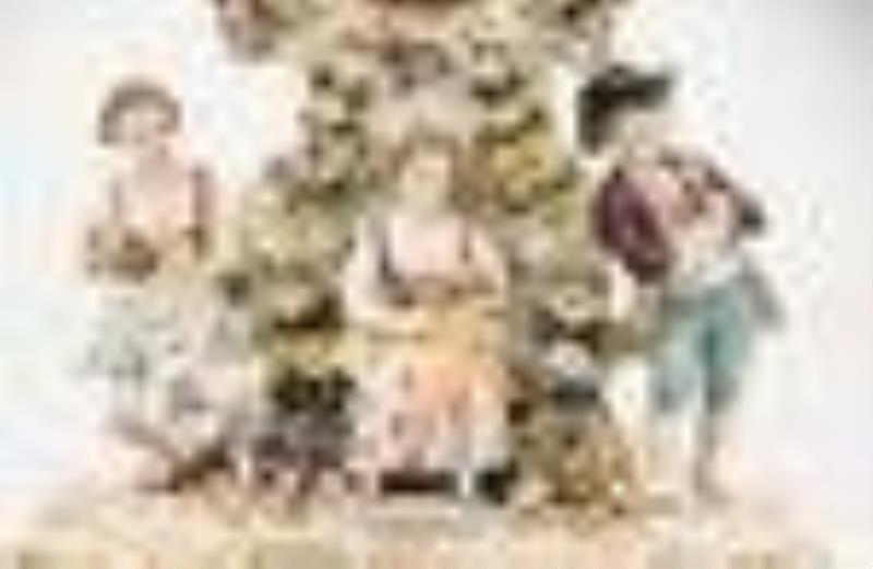 Royal Vienna Porcelain Figural Mantel Clock