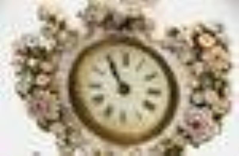 Royal Vienna Porcelain Figural Mantel Clock