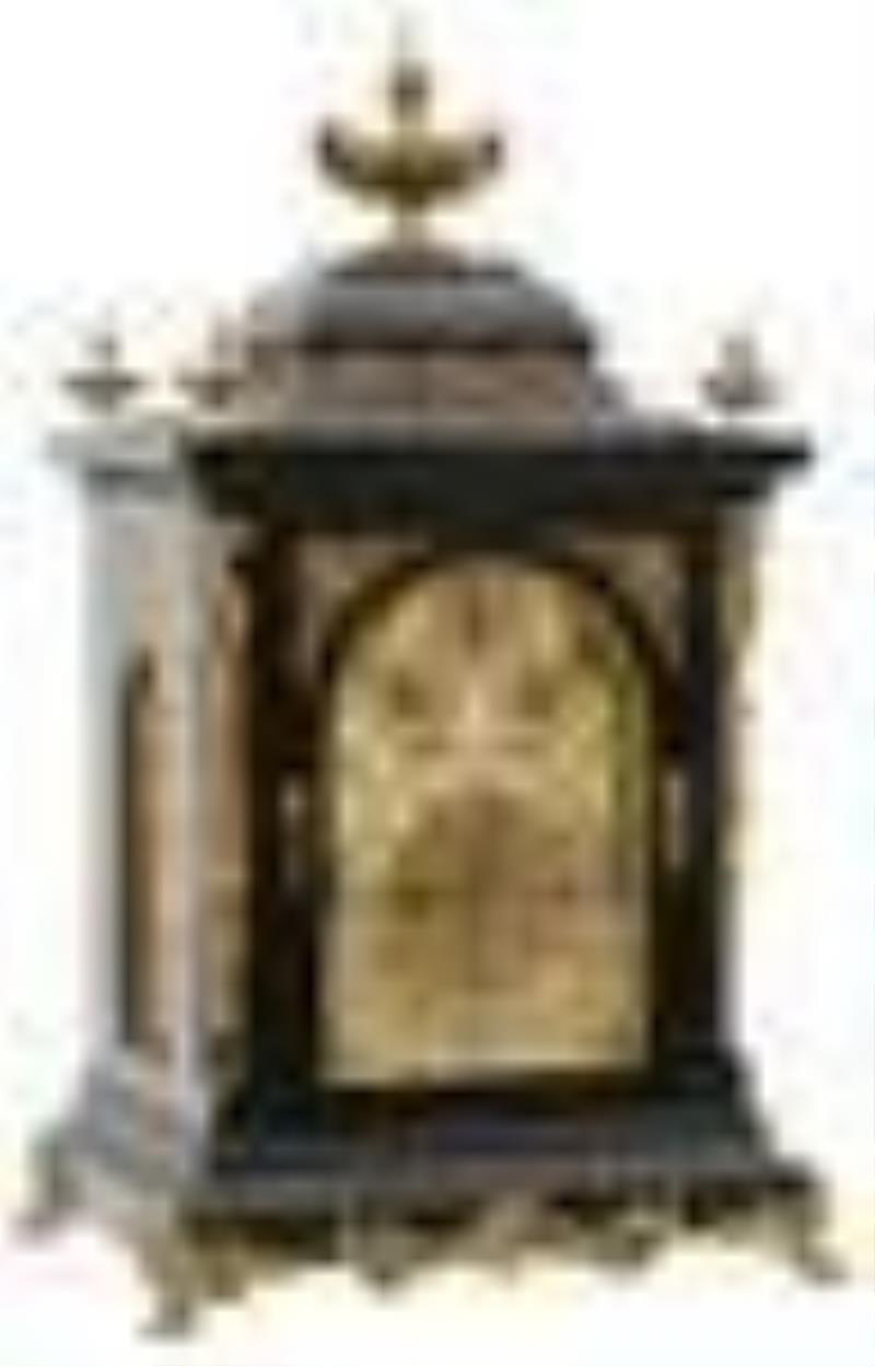 German Triple Fusee Bracket Clock by Winterhalder &