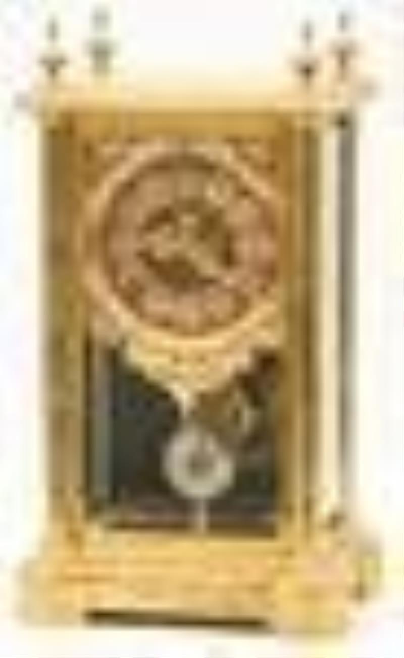 Ansonia "Symbol Extra" Crystal Regulator Clock