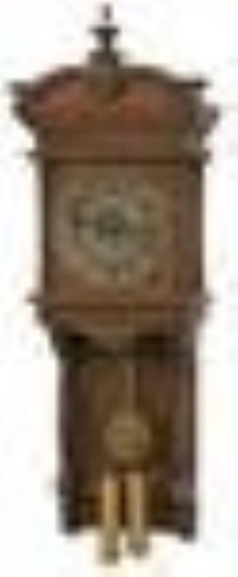 Ansonia "Niobe" Oak Wall Regulator Clock