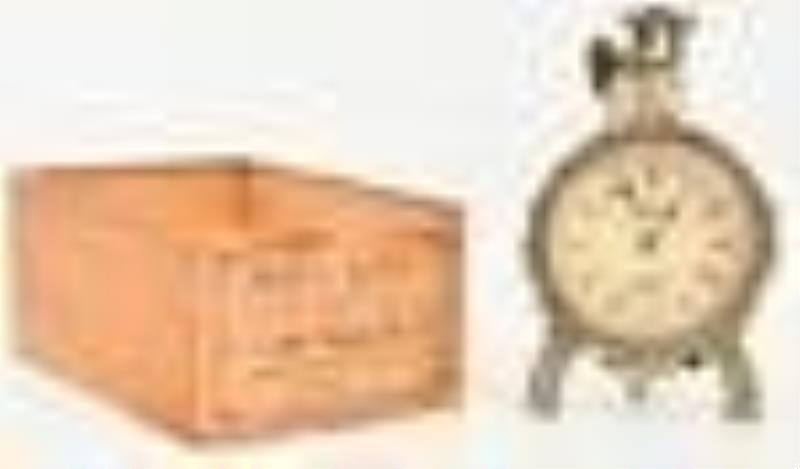 E.N. Welch "Fire Bug" Alarm Clock with Original Box