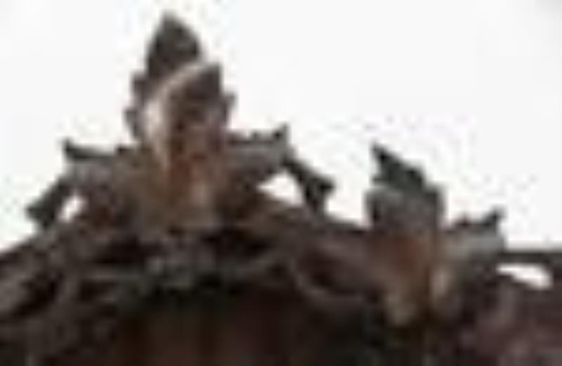 Black Forest Carved Cuckoo & Quail Wall Clock