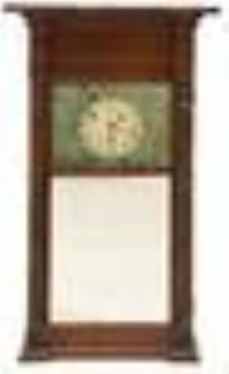 Asa Munger Mahogany Shelf Clock