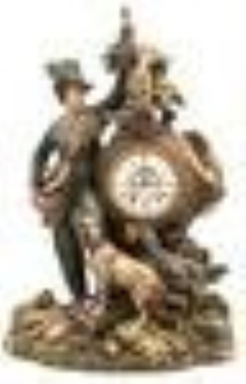 Seth Thomas Terracotta Mantel Clock