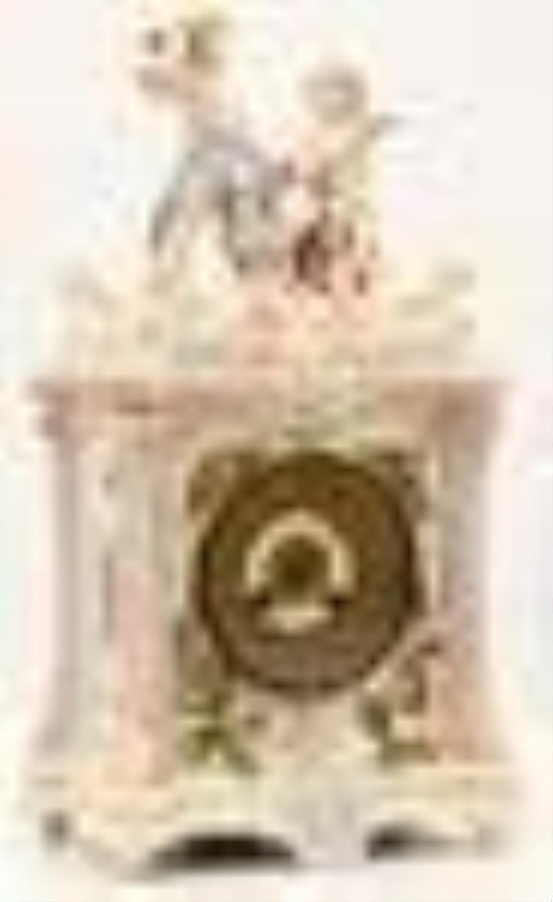 Rudolstadt Porcelain Clock Garniture