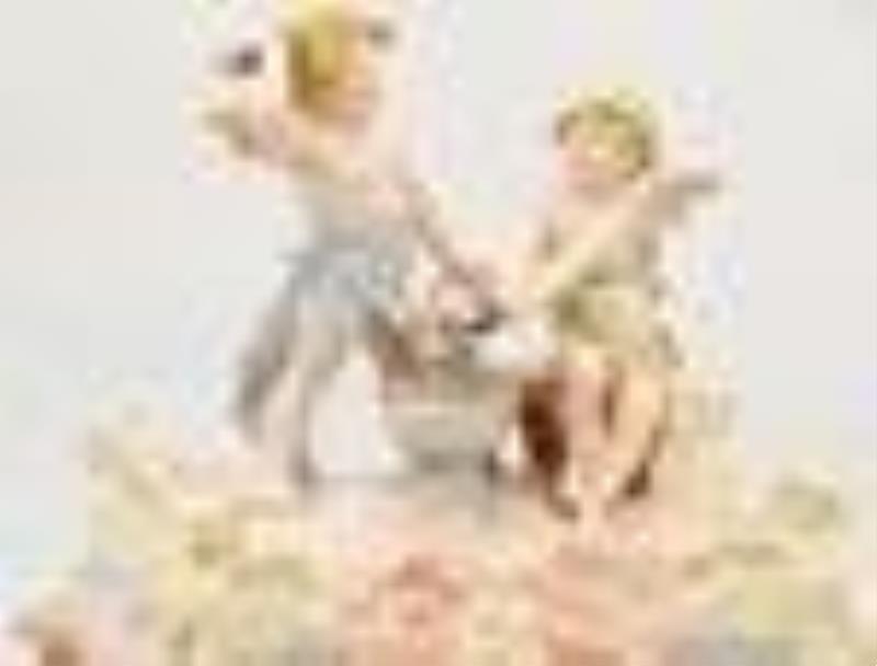 Rudolstadt Porcelain Clock Garniture