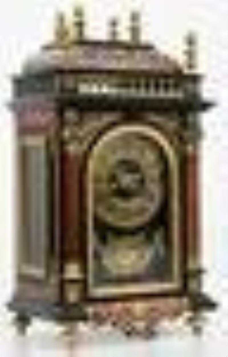 French Miniature Ebonized Bracket Clock