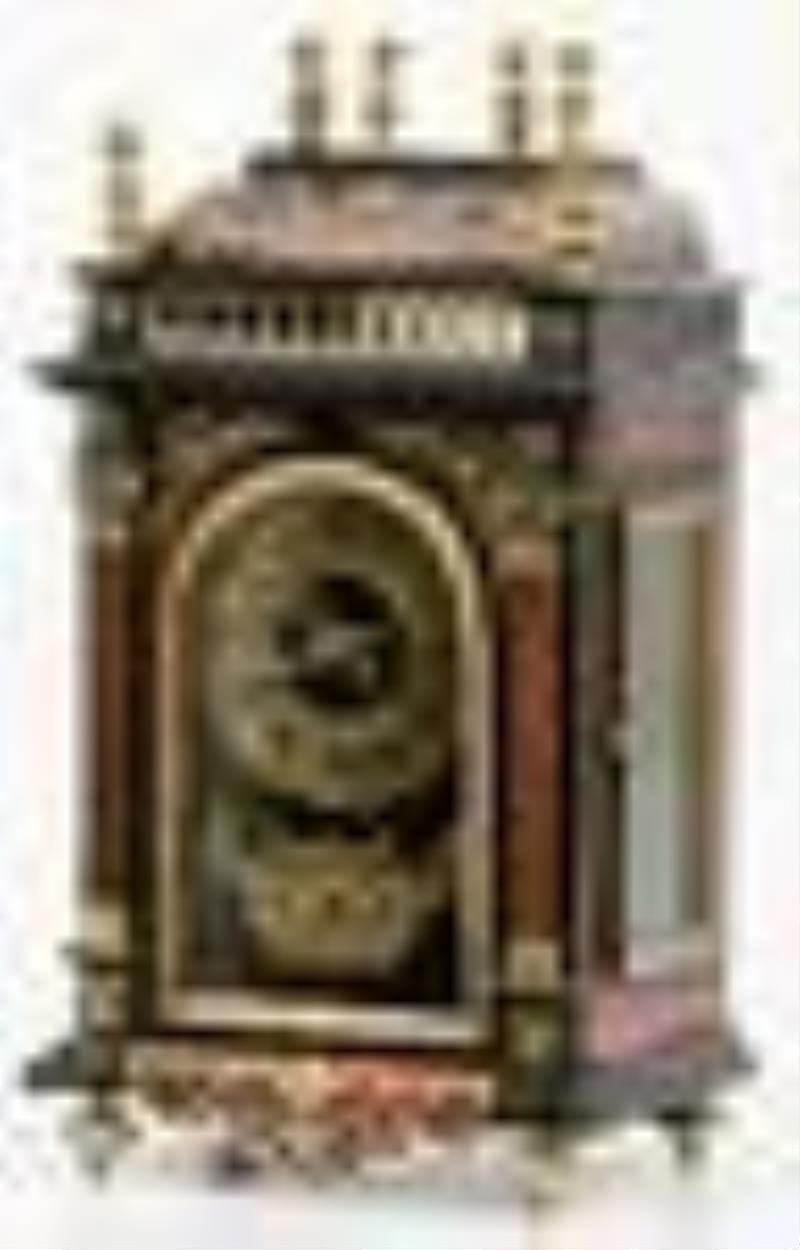 French Miniature Ebonized Bracket Clock
