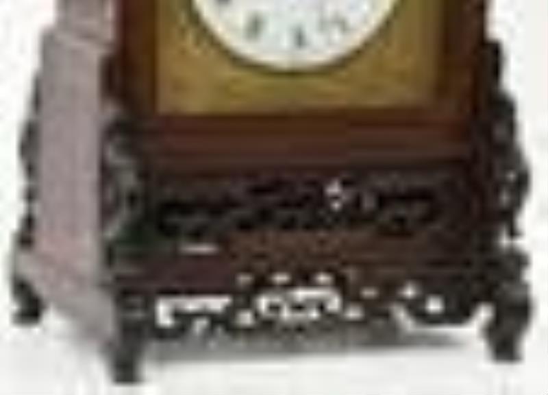 Chinese Double Fusee Bracket Clock