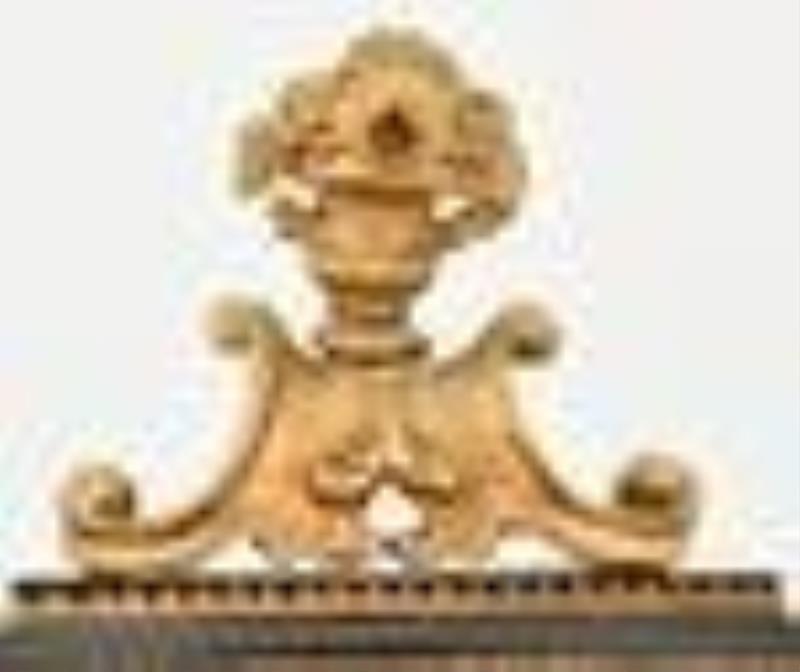 Austrian Gilt Metal & Ebonized Mantel Clock