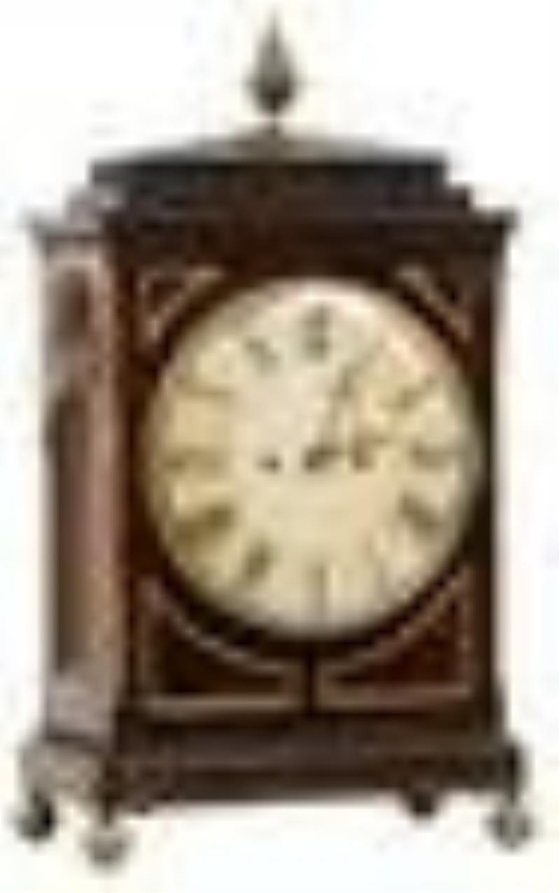 British Double Fusee Bracket Clock