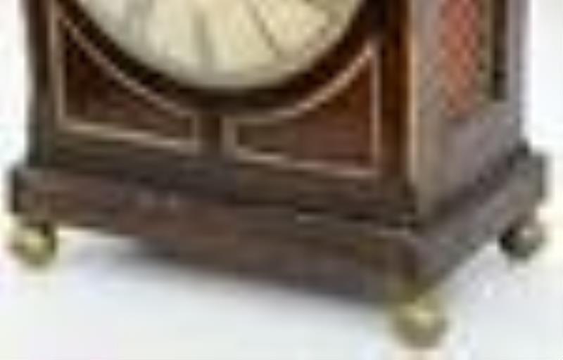 British Double Fusee Bracket Clock