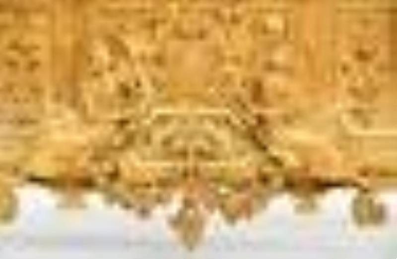French Gilt Bronze Silk Thread Mantel Clock