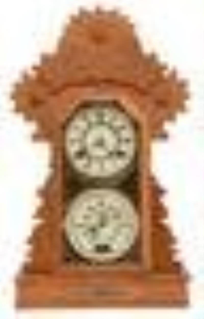 Charles W. Feishtinger "Hebron" Calendar Shelf Clock