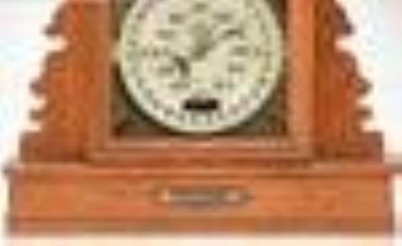 Charles W. Feishtinger "Hebron" Calendar Shelf Clock