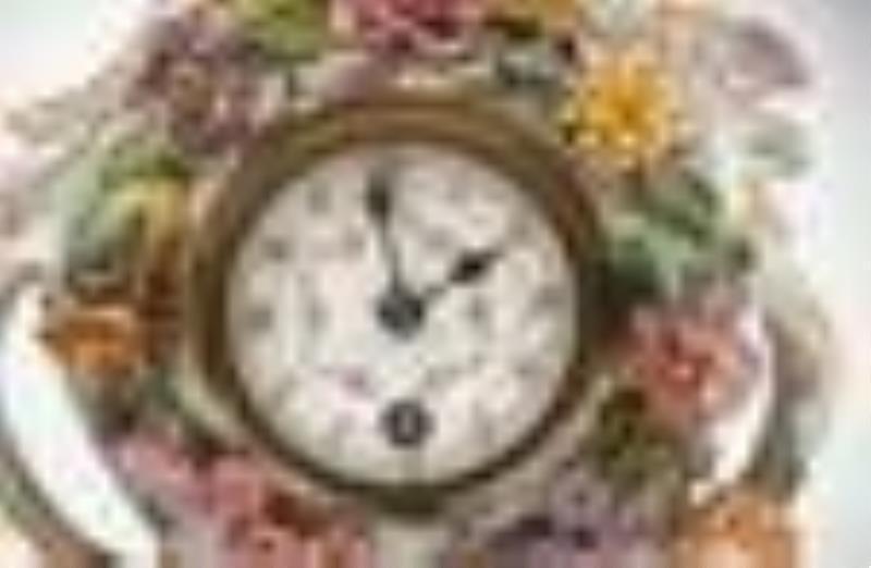 Dresden Porcelain Figural Mantel Clock
