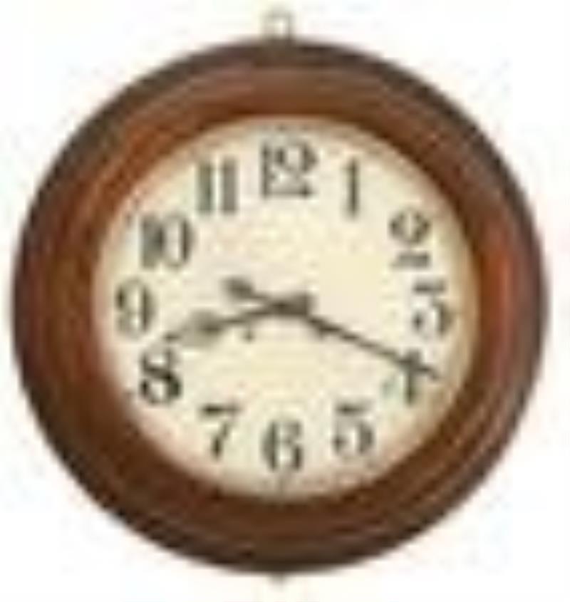 Ansonia Clock Co. Oak Gallery Clock