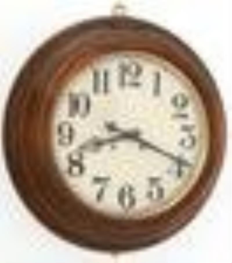 Ansonia Clock Co. Oak Gallery Clock