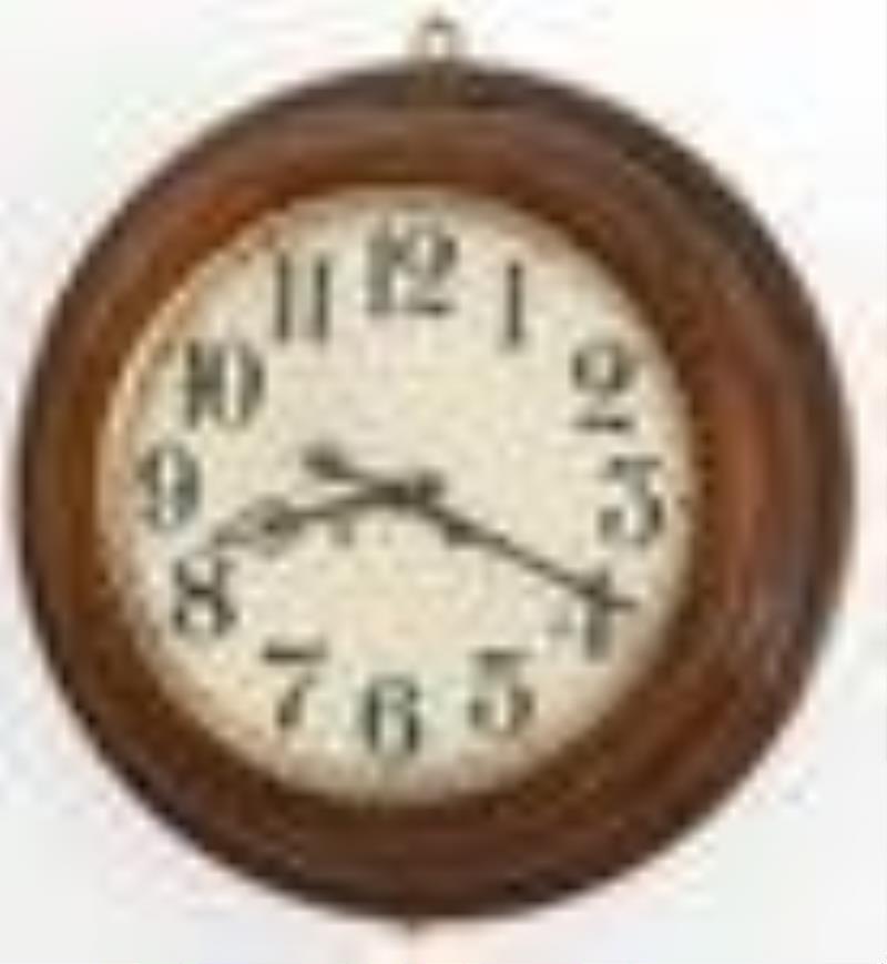 Ansonia Clock Co. Oak Gallery Clock
