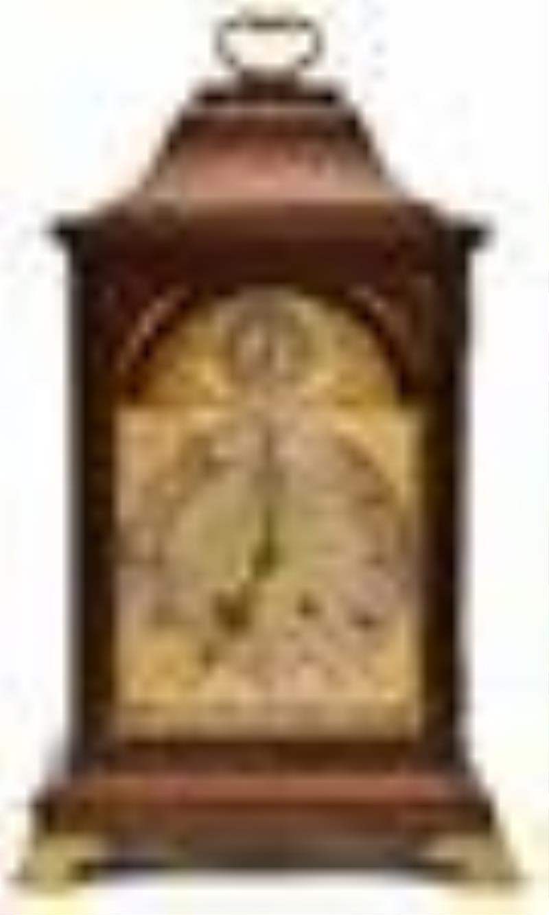 European Mahogany & Gilt Bronze Bracket Clock