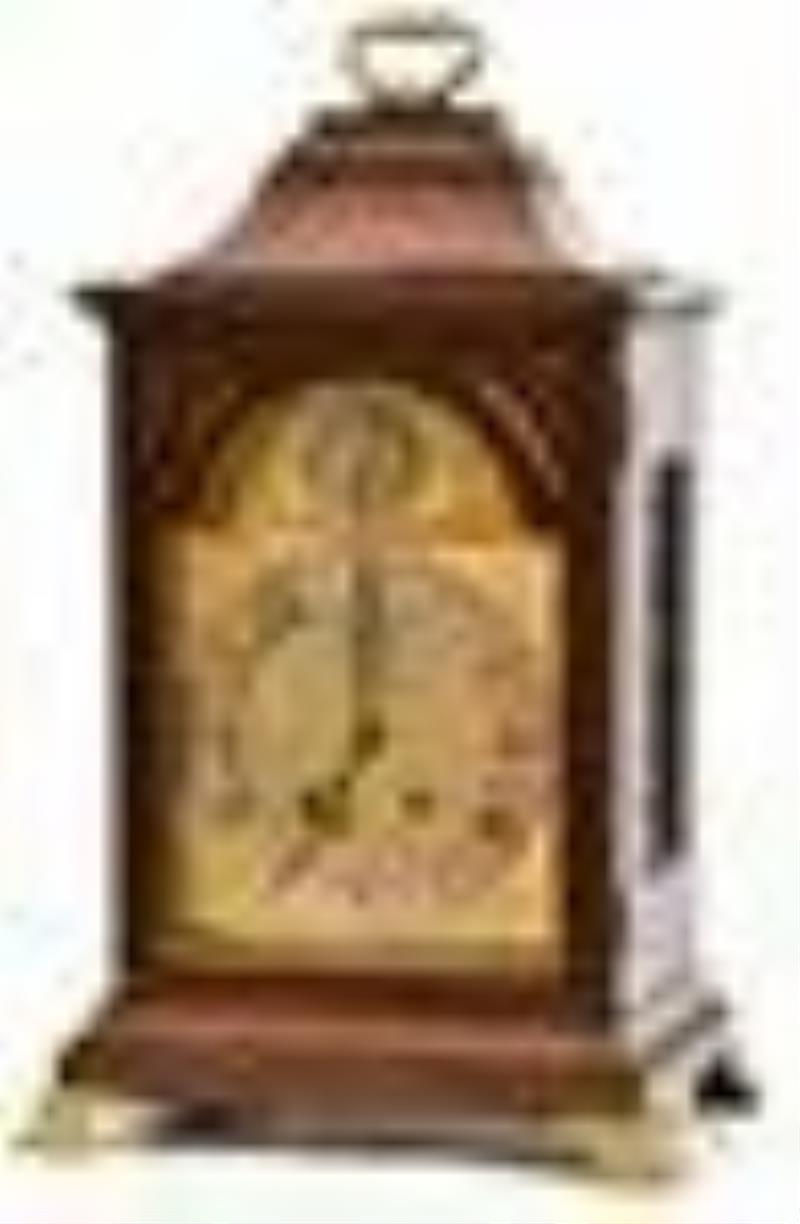 European Mahogany & Gilt Bronze Bracket Clock