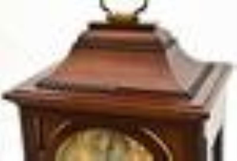 European Mahogany & Gilt Bronze Bracket Clock