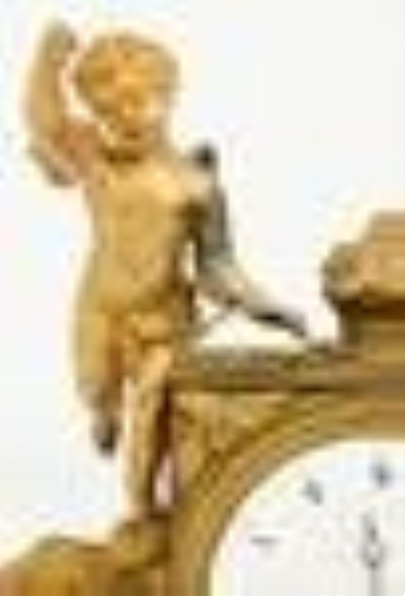 Louis XVI Gilt Bronze Mantel Clock
