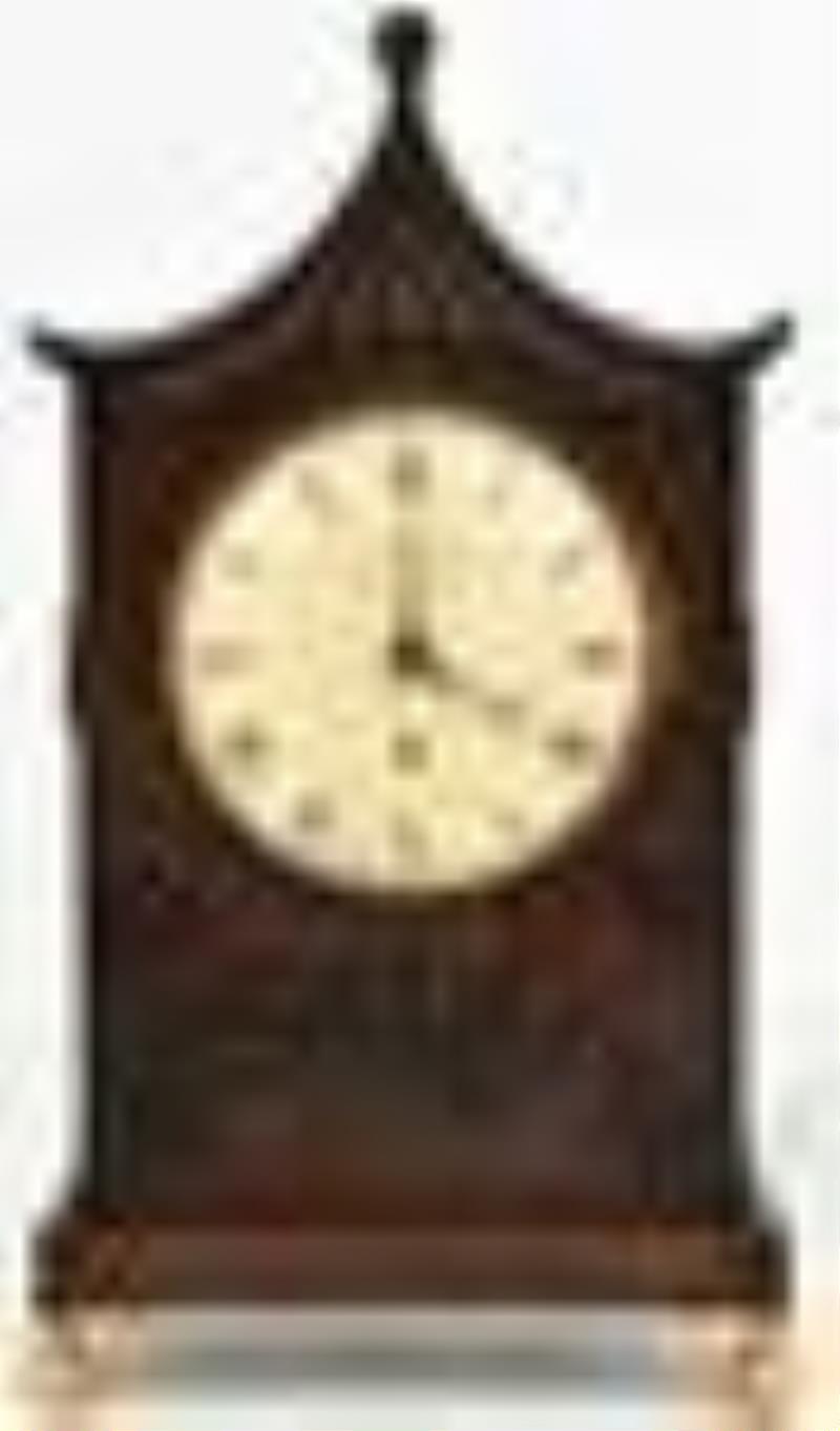 English Single Fusee Bracket Clock by Hatfield & Hall