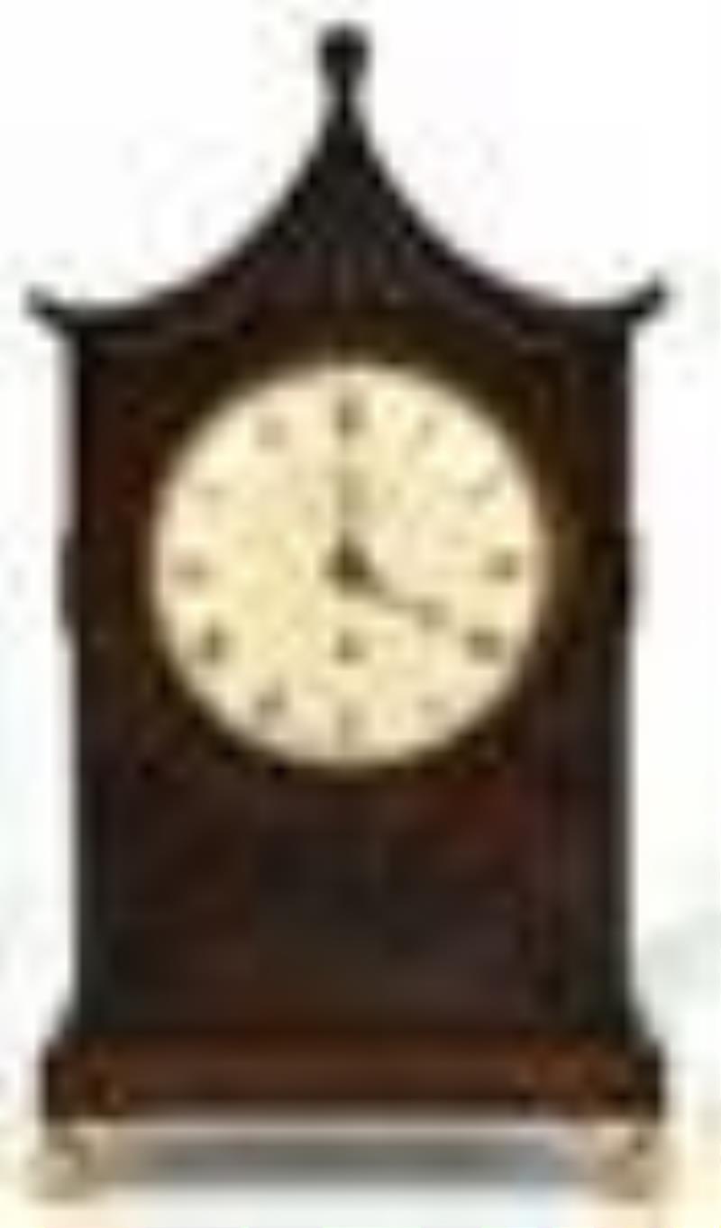 English Single Fusee Bracket Clock by Hatfield & Hall