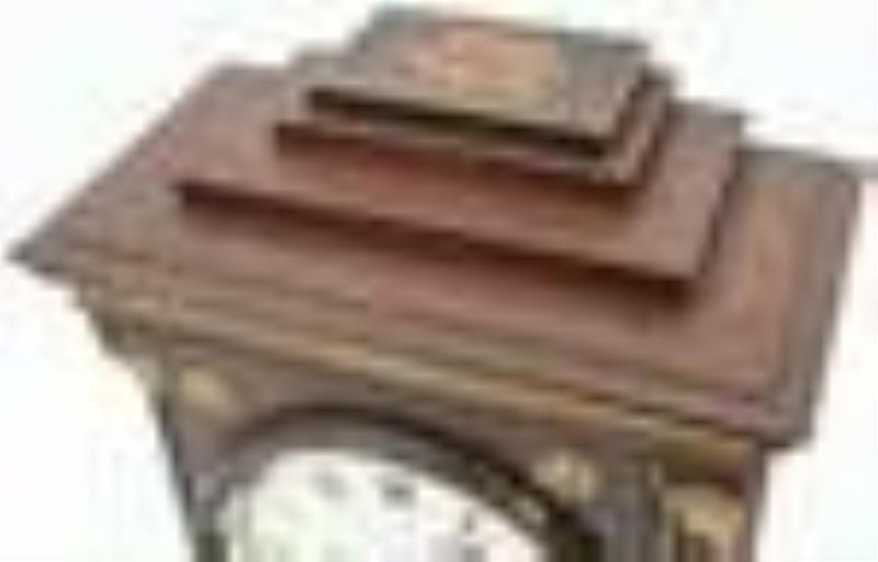 European Mahogany Bracket Clock