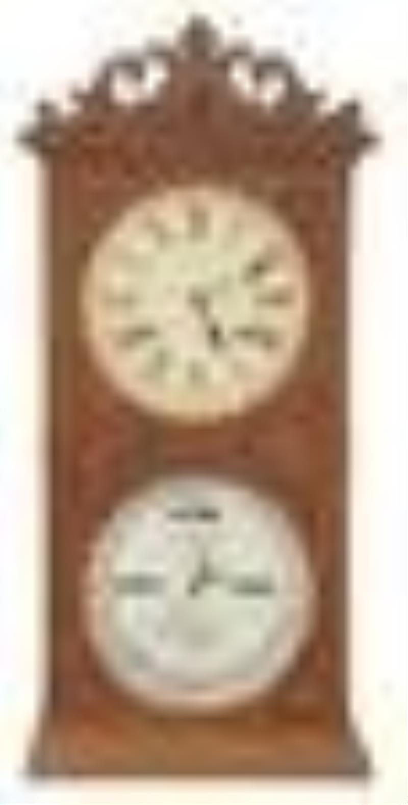 Ithaca “Farmers No. 10” Double Dial Calendar Clock Price Guide