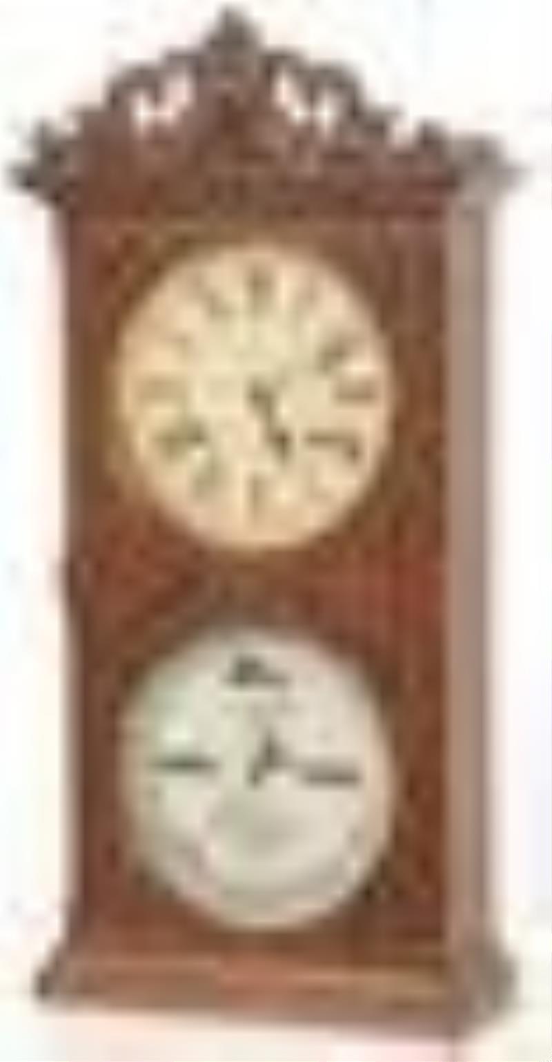 Ithaca “Farmers No. 10” Double Dial Calendar Clock Price Guide