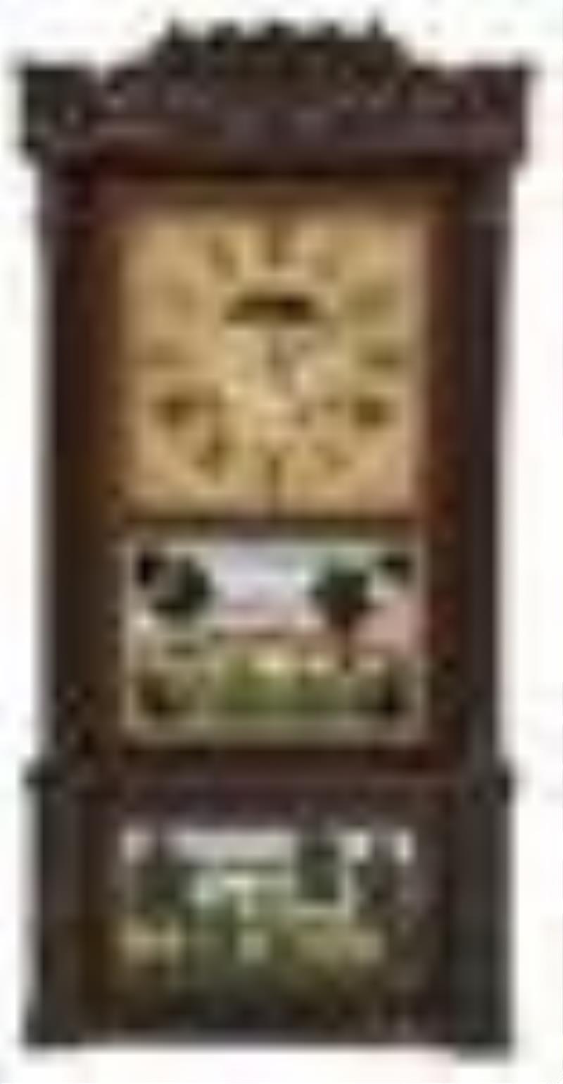 Birge & Mallory Triple Decker Shelf Clock