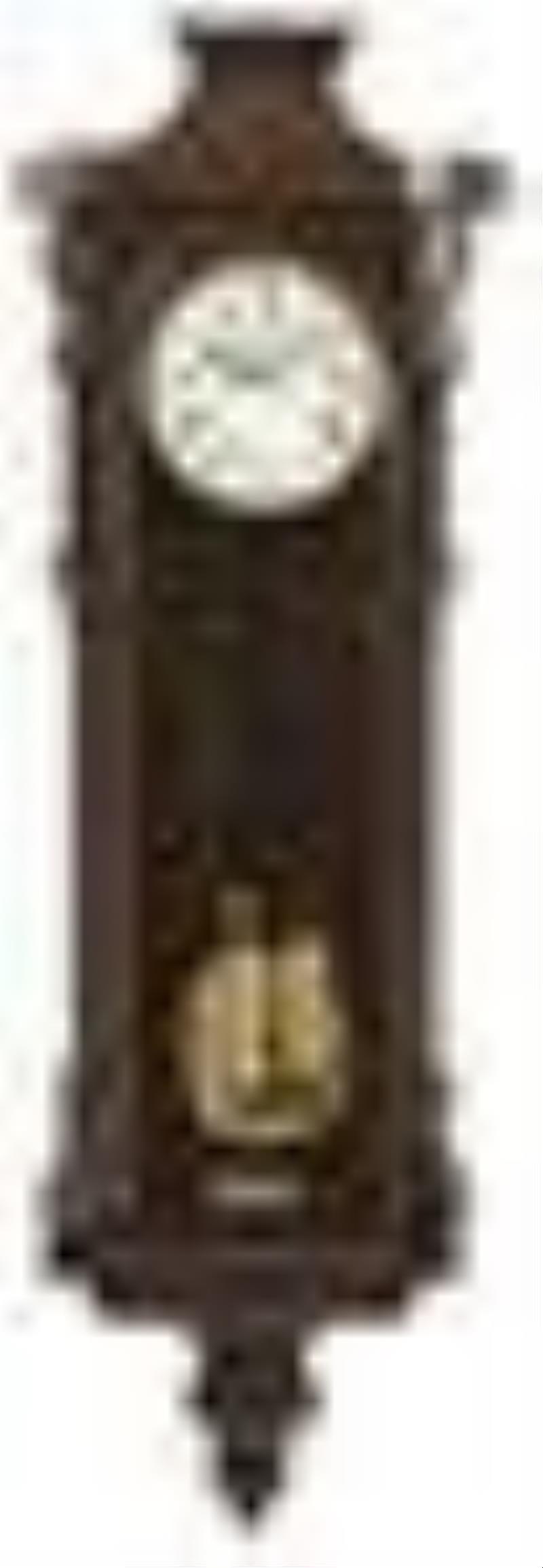 Vienna Two Weight Wall Regulator Clock