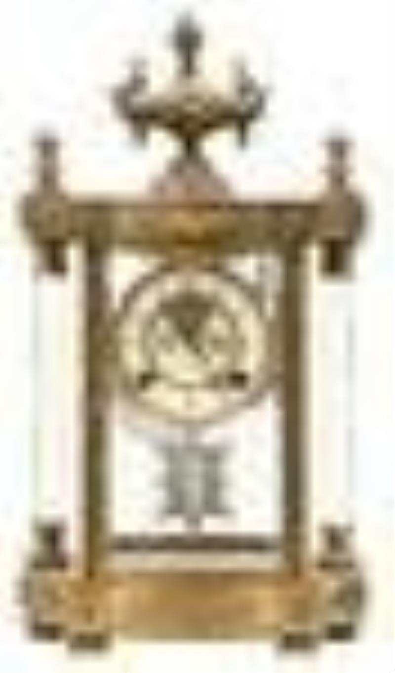 Reproduction Crystal Regulator Clock