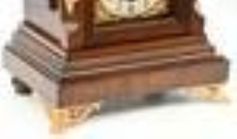 Junghans Gilt Bronze Mounted Mahogany Bracket Clock