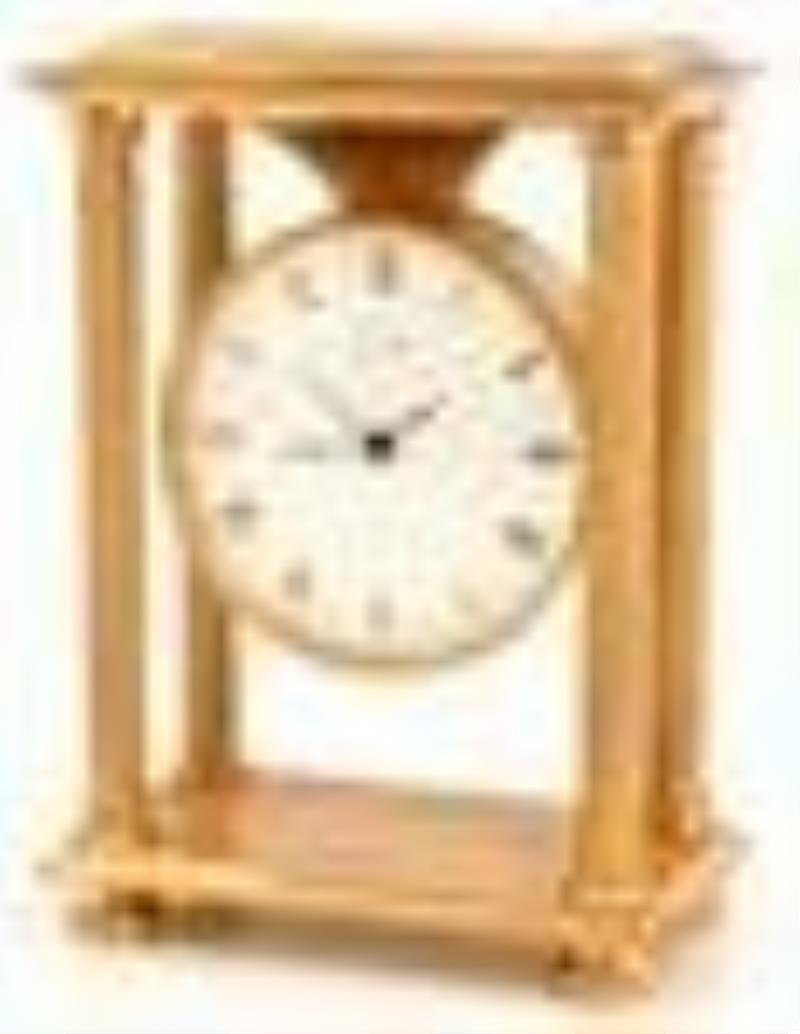 Cartier Neoclassical Style Gilt Bronze Clock
