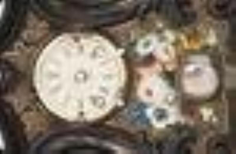 Two 18th Century Cast Iron Clock Cases