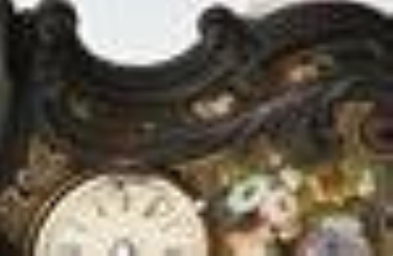 Two 18th Century Cast Iron Clock Cases