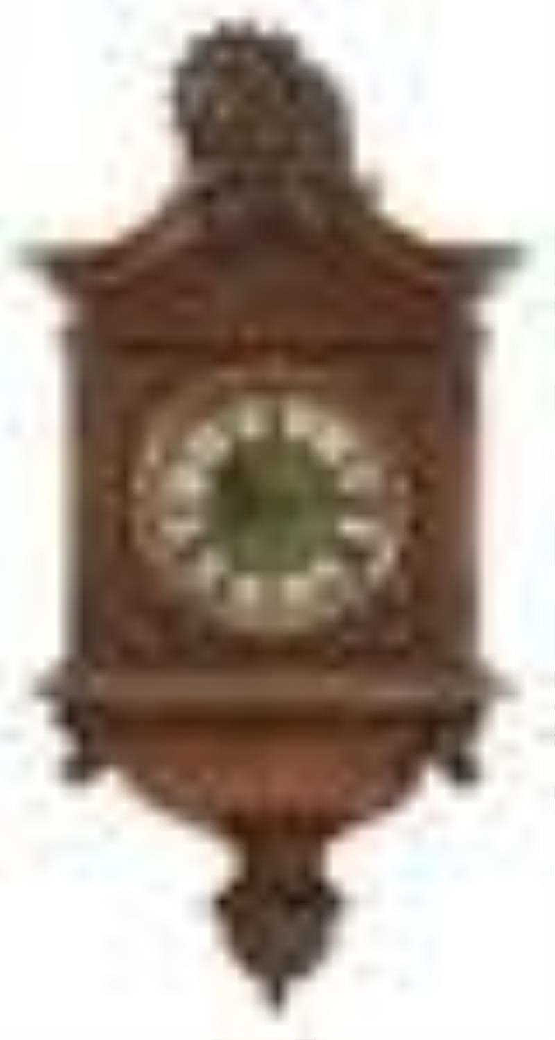 Gustav Becker Mahogany Wall Clock