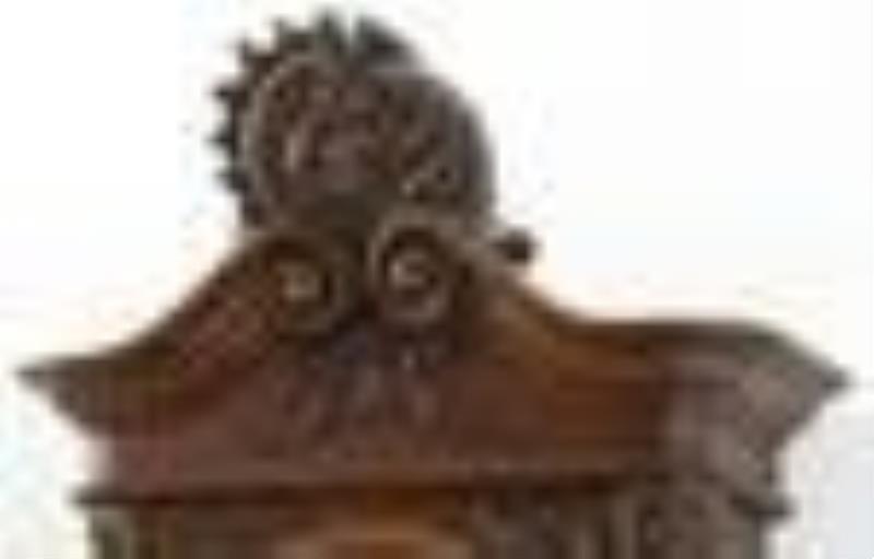 Gustav Becker Mahogany Wall Clock
