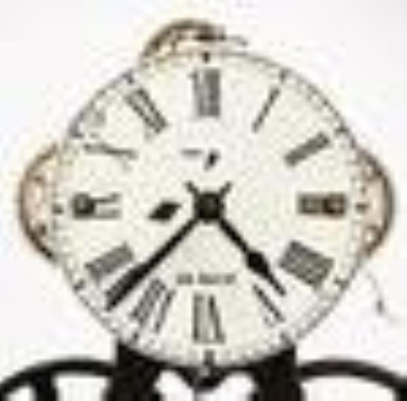 Cast Iron 30-Day Skeleton Clock