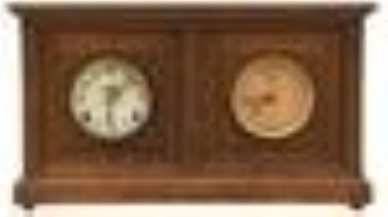 Ingraham Calendar Mantel Clock