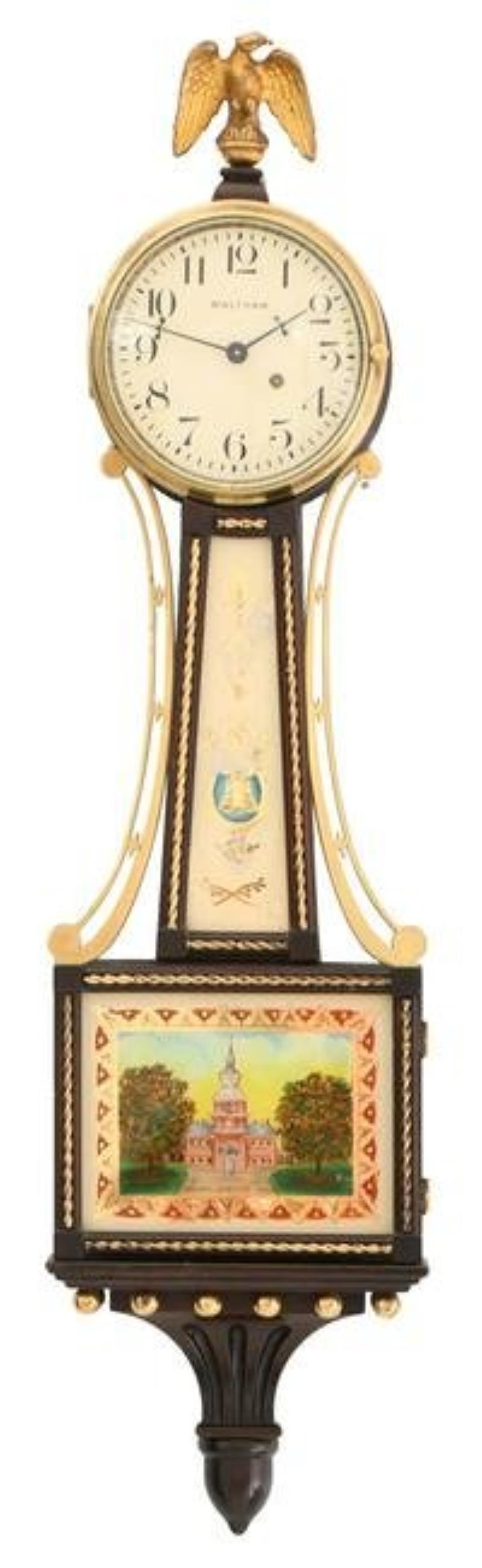 Waltham Miniature Presentation Banjo Clock