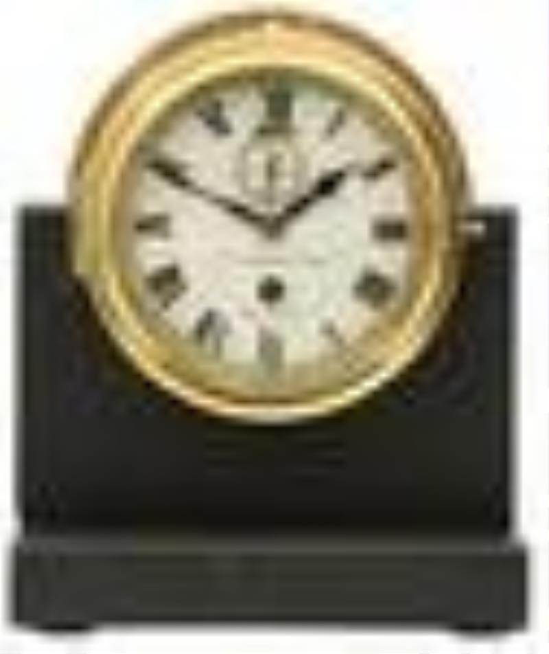 English Brass Ship's Clock by B.C. Cousins & Son Ltd