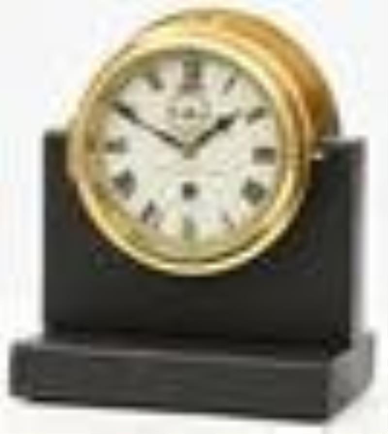 English Brass Ship's Clock by B.C. Cousins & Son Ltd
