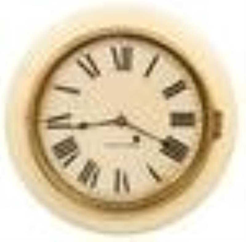Seth Thomas "Arctic" Adamantine Gallery Clock