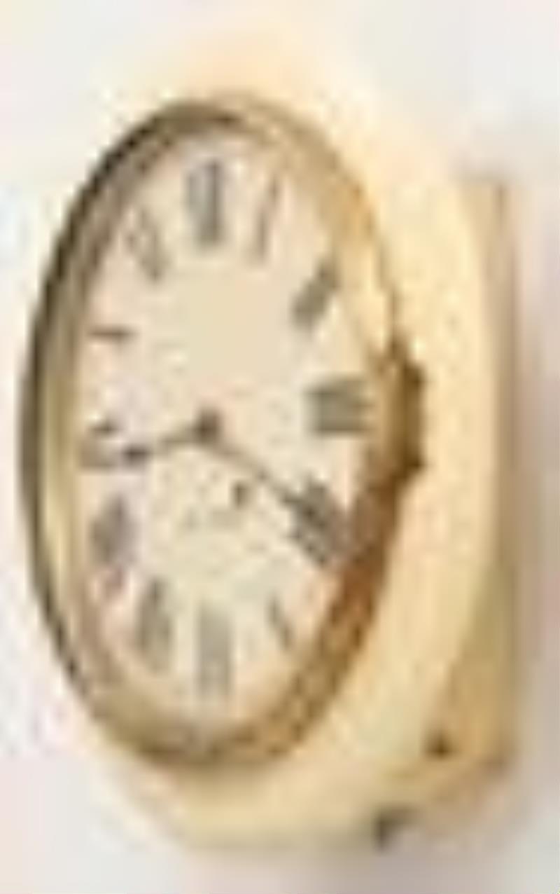 Seth Thomas "Arctic" Adamantine Gallery Clock