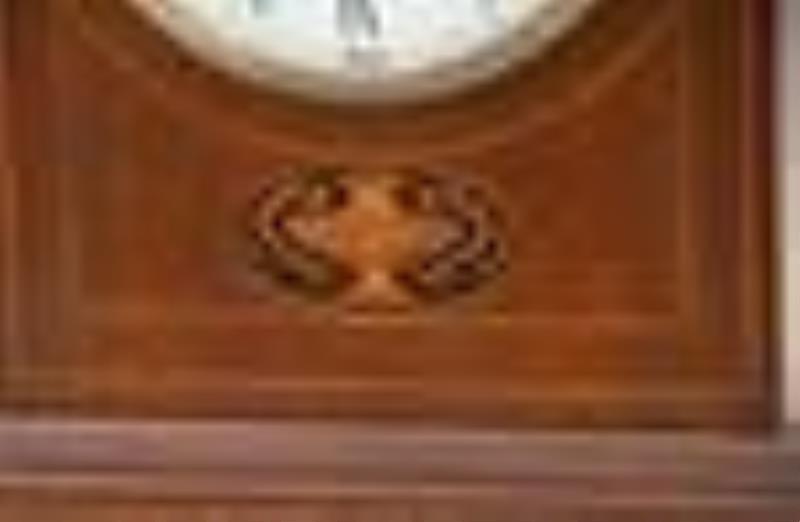 Philipp Haas & Söhne Inlaid Mahogany Bracket Clock